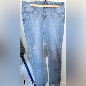 Ladies Jewelled Jeans